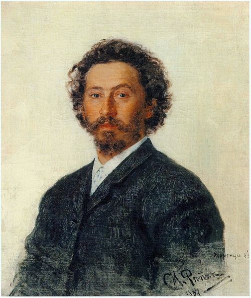 Self-Portrait 1887 by Ilya Repin (1844-1930) State Tretyakov Gallery Moscow 10558